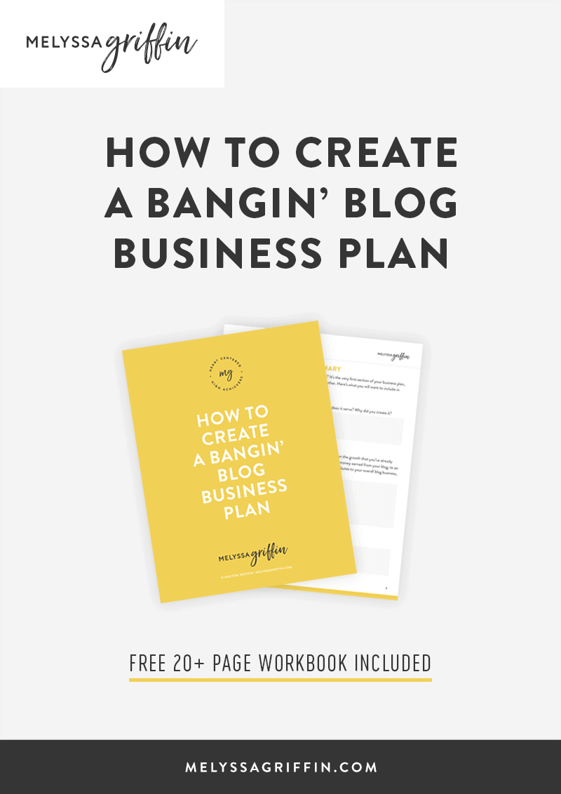 blog business plan example